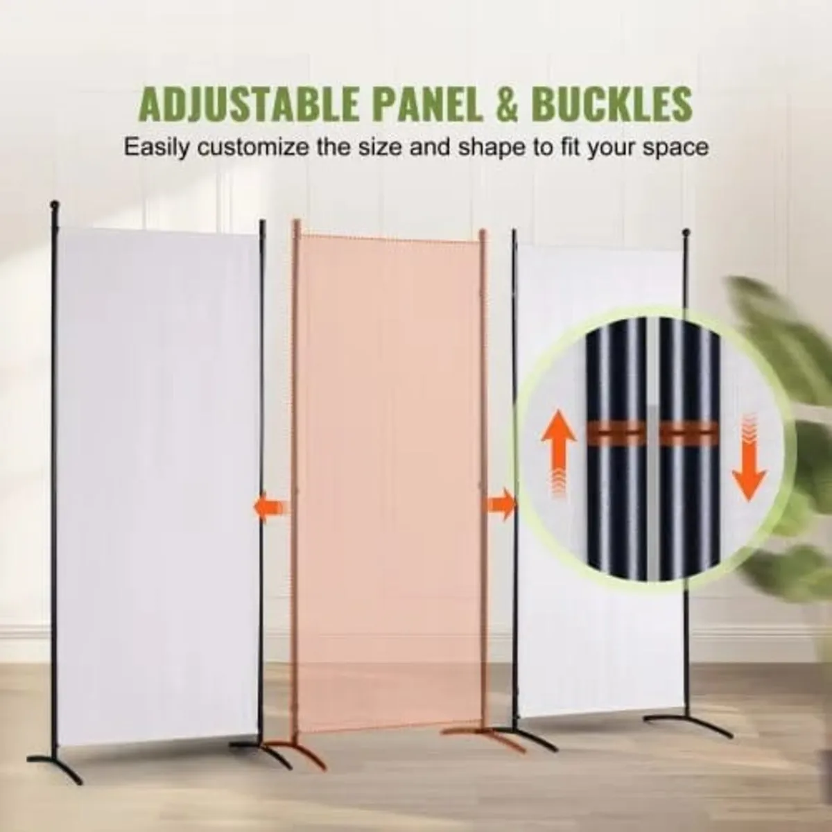 Room Divider, 6.1 ft Room Dividers and Folding Pri - Image 2