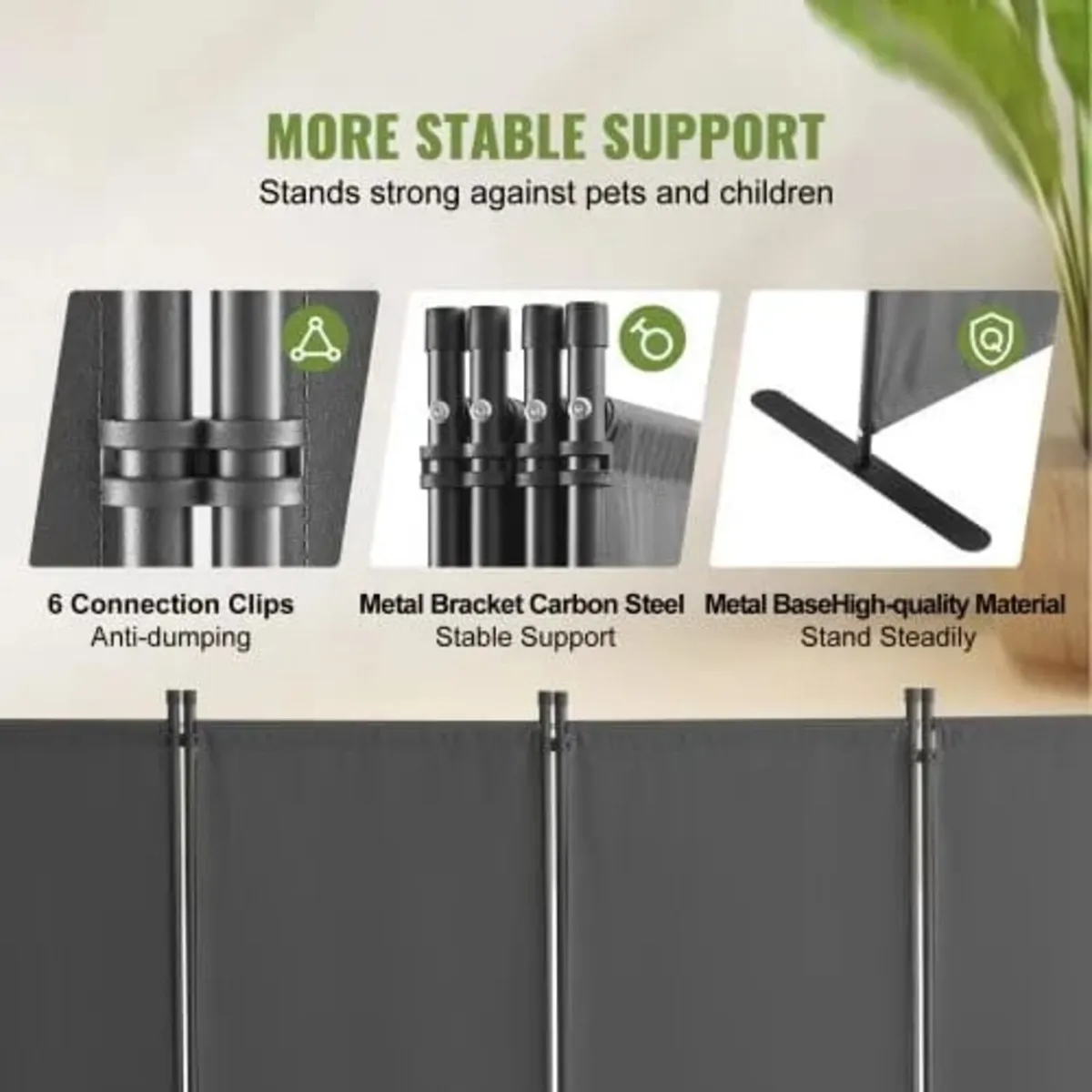 Room Divider, 4 Panel Room Dividers and Folding Pr - Image 4