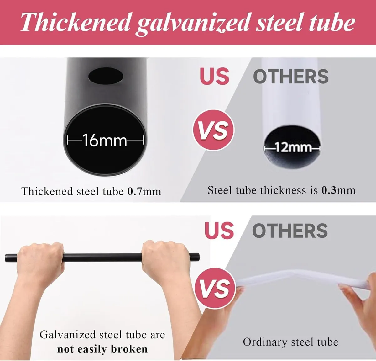 Thickened Tube Garden Arch Trellis - 4.6ft Wide x - Image 3