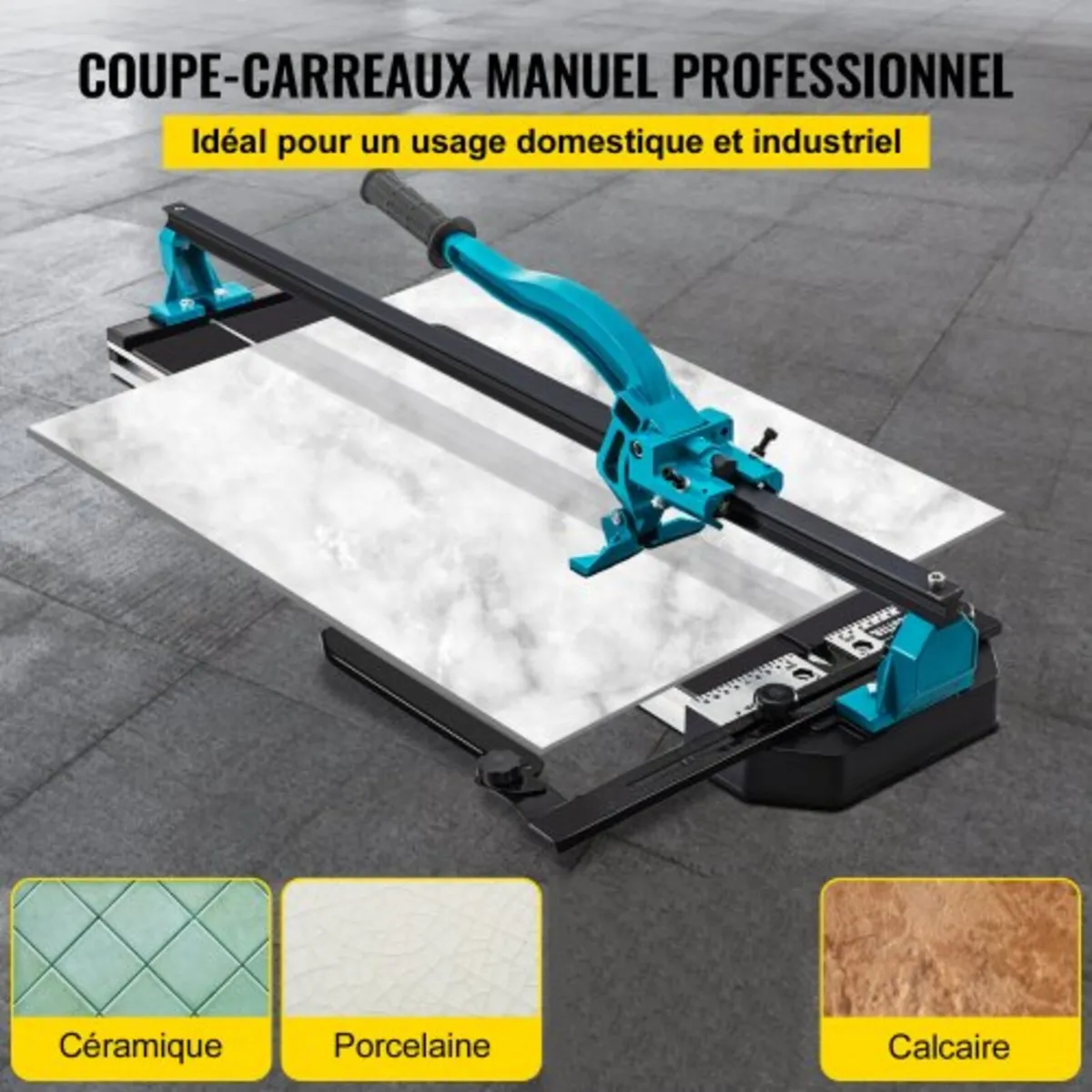 47 Inch Tile Cutter Single Rail Double Brackets Ma - Image 2
