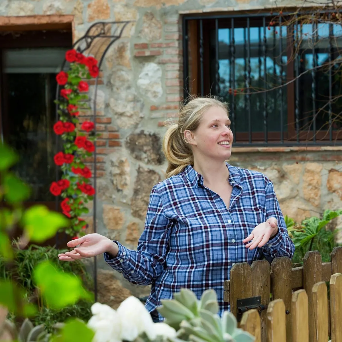 half round plant support wall-mounted garden arch - Image 4