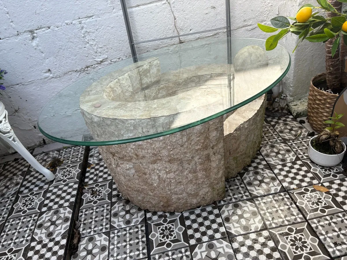 Marble glass table - Image 2