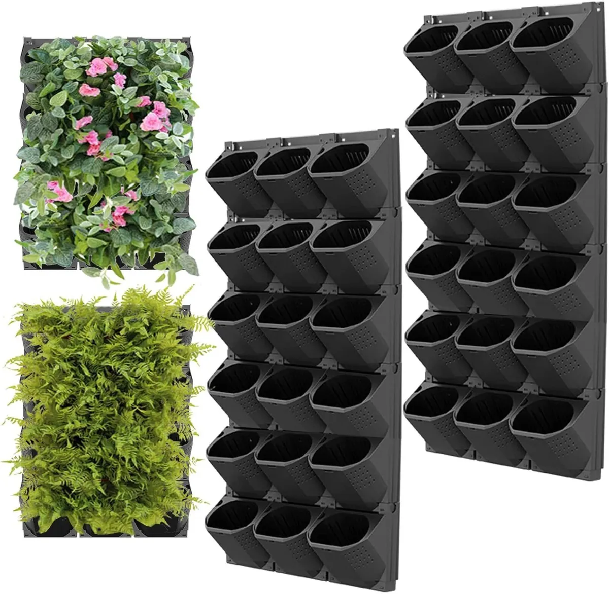 36 Pcs Self Watering Wall Planting Pot Hanging - Image 1