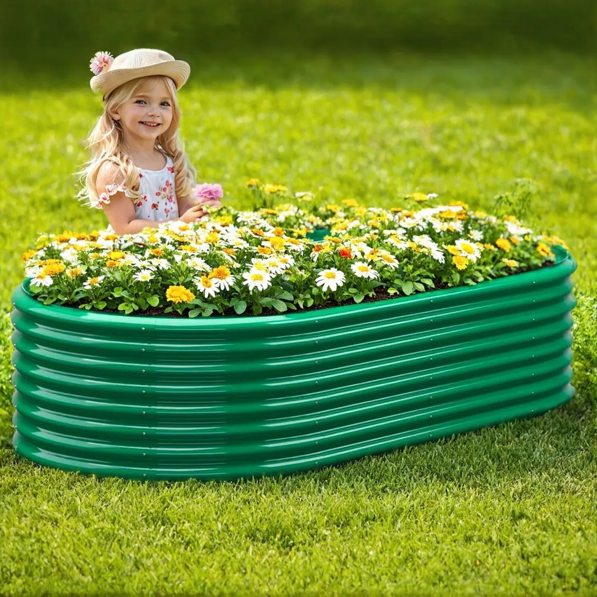 Raised Garden Bed 6x3x2 FT Galvanized Boxes - Image 2