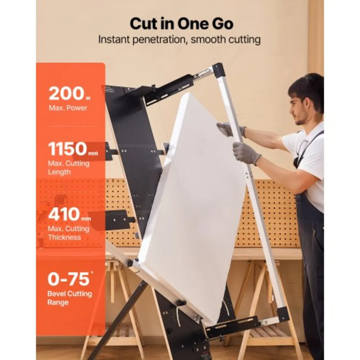 Hot Wire Foam Cutter, 200W Freestanding Styrofoam - Image 3