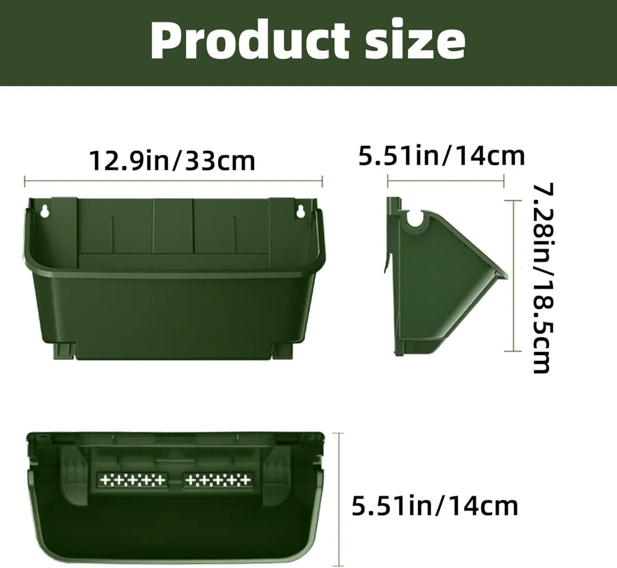 Self Watering Wall Planting Pot Outdoor Hanging - Image 3