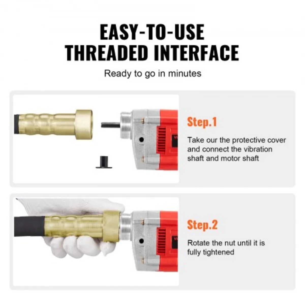Handheld Concrete Vibrator, 800W Electric Vibrator - Image 4