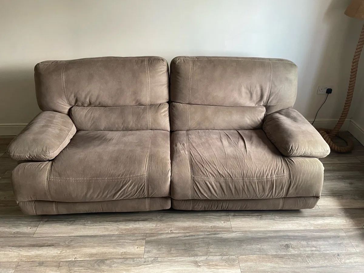 Recliner corner sofa and arm chair for sale - Image 2