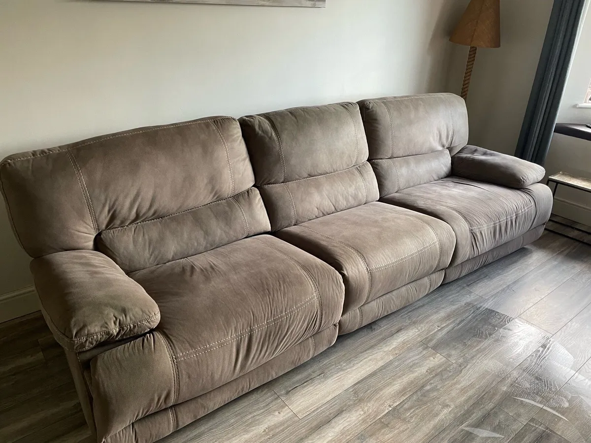 Recliner corner sofa and arm chair for sale - Image 3