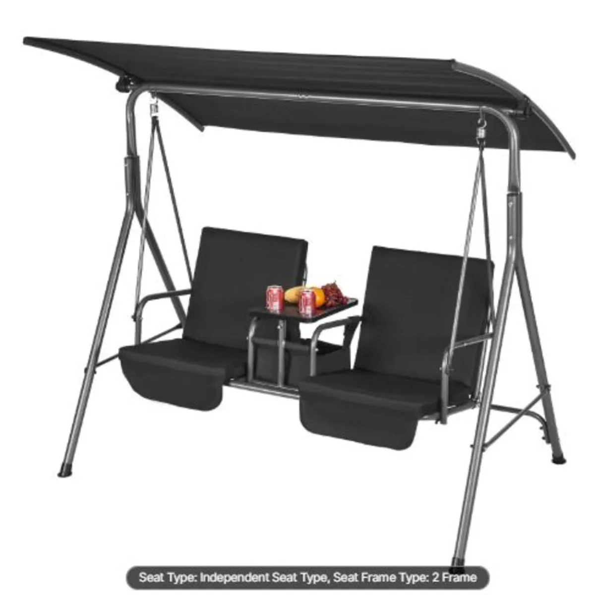 2-Seat Patio Swing Chair, Outdoor Patio Swing - Image 1