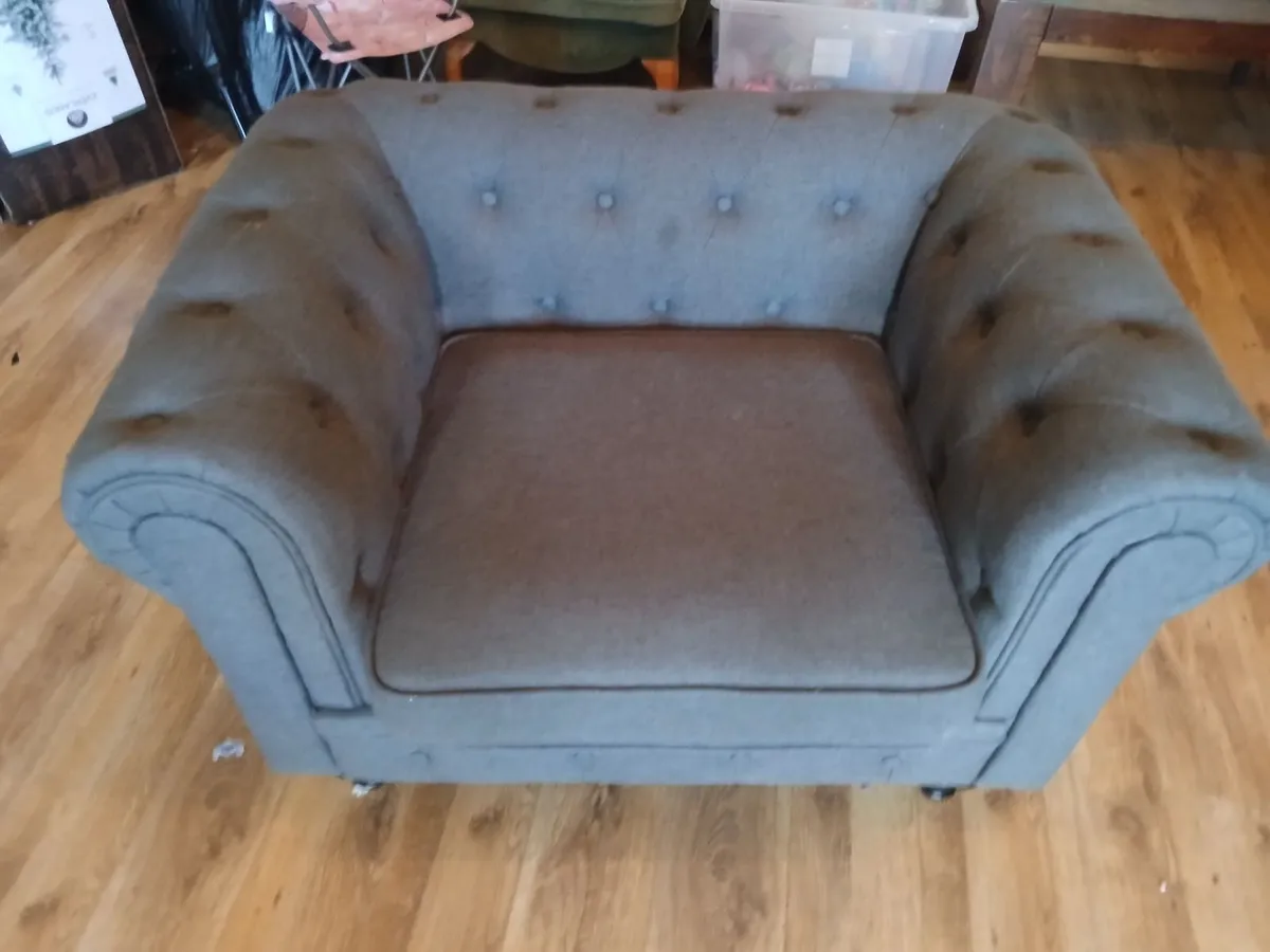 Beliani lounge and 2 armchairs - Image 1