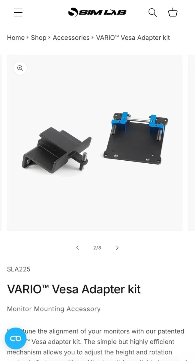 Simlabs triple monitor mount with Vesa adapter kit - Image 4