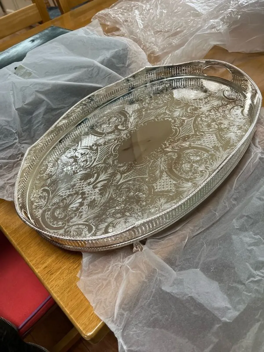 Silver plated tray - Image 2