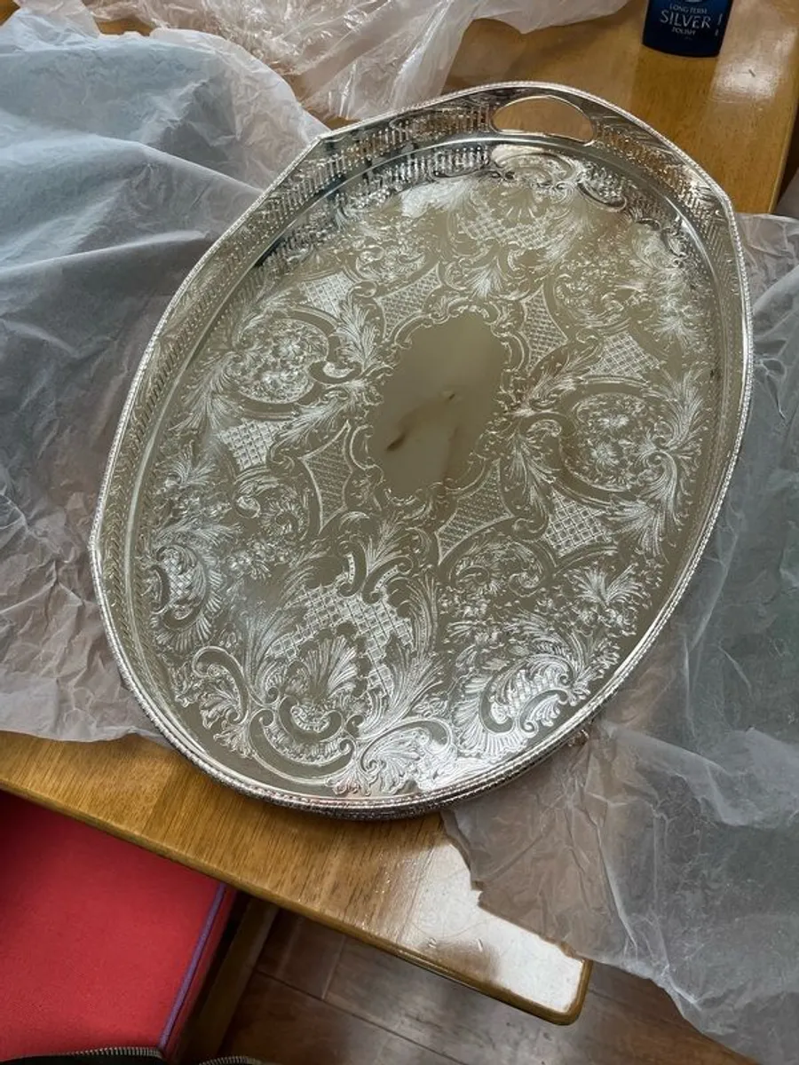 Silver plated tray - Image 3
