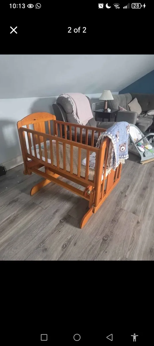 Baby Elegance Rocking Cot - Image 1