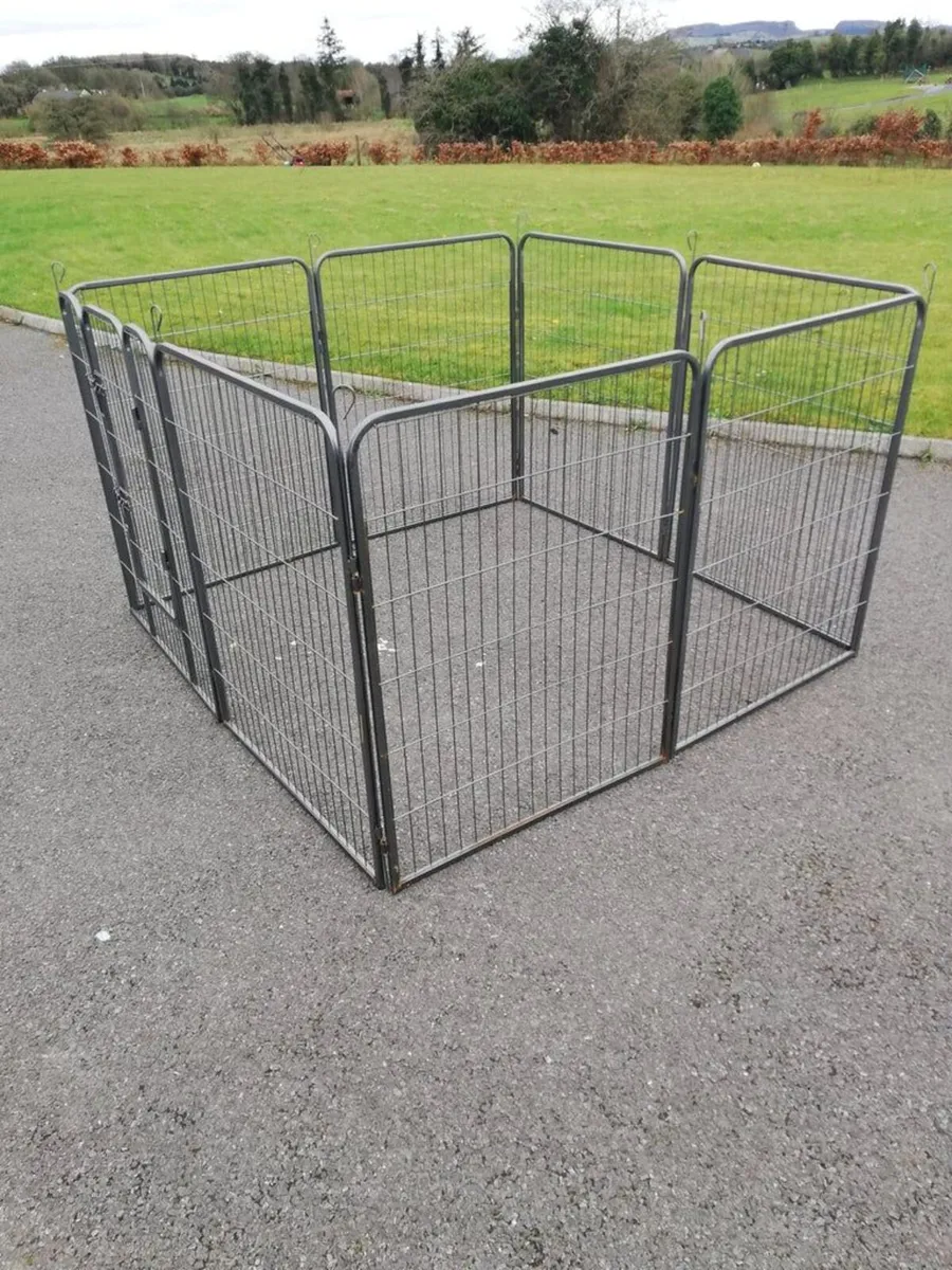 8 Panel Dog enclosure kennel Free Delivery - Image 1