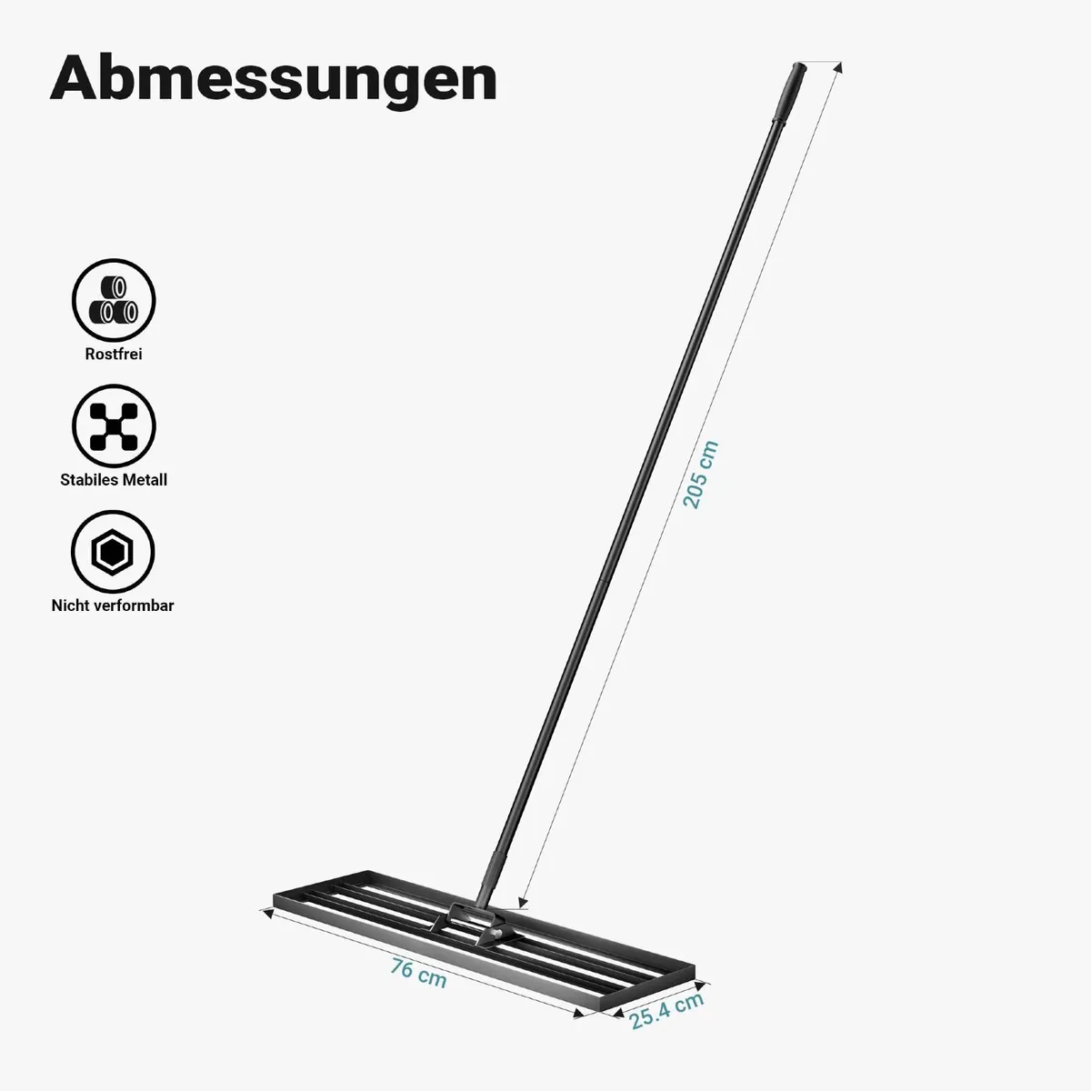 Lawn Leveling Rake 76 x 25.4 cm Free Delivery - Image 3