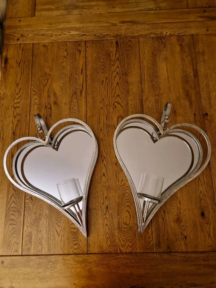 2 x Large Wall Sconces - Image 1