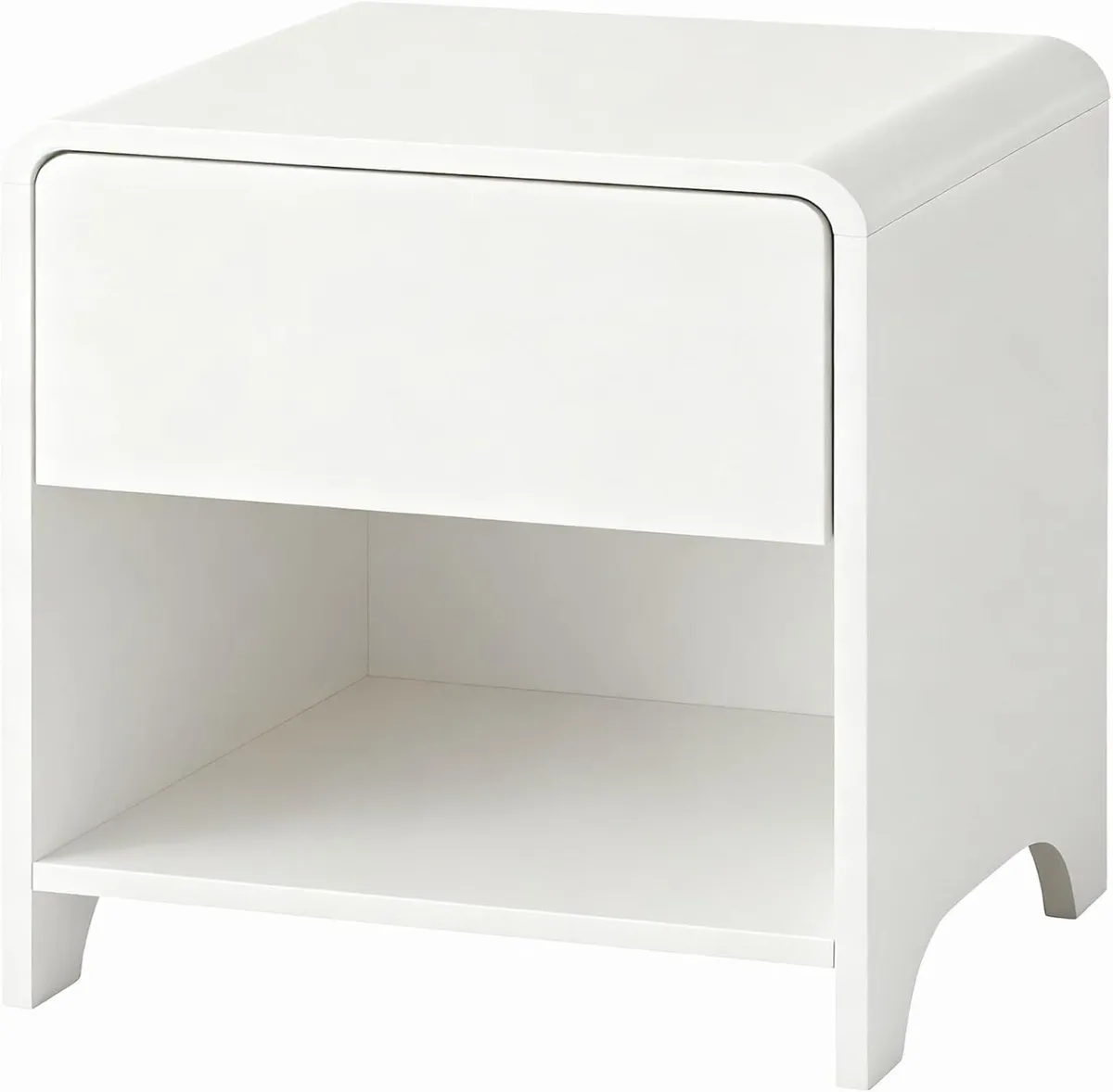 Bedside Table with Drawer Wooden Nightstand - Image 1