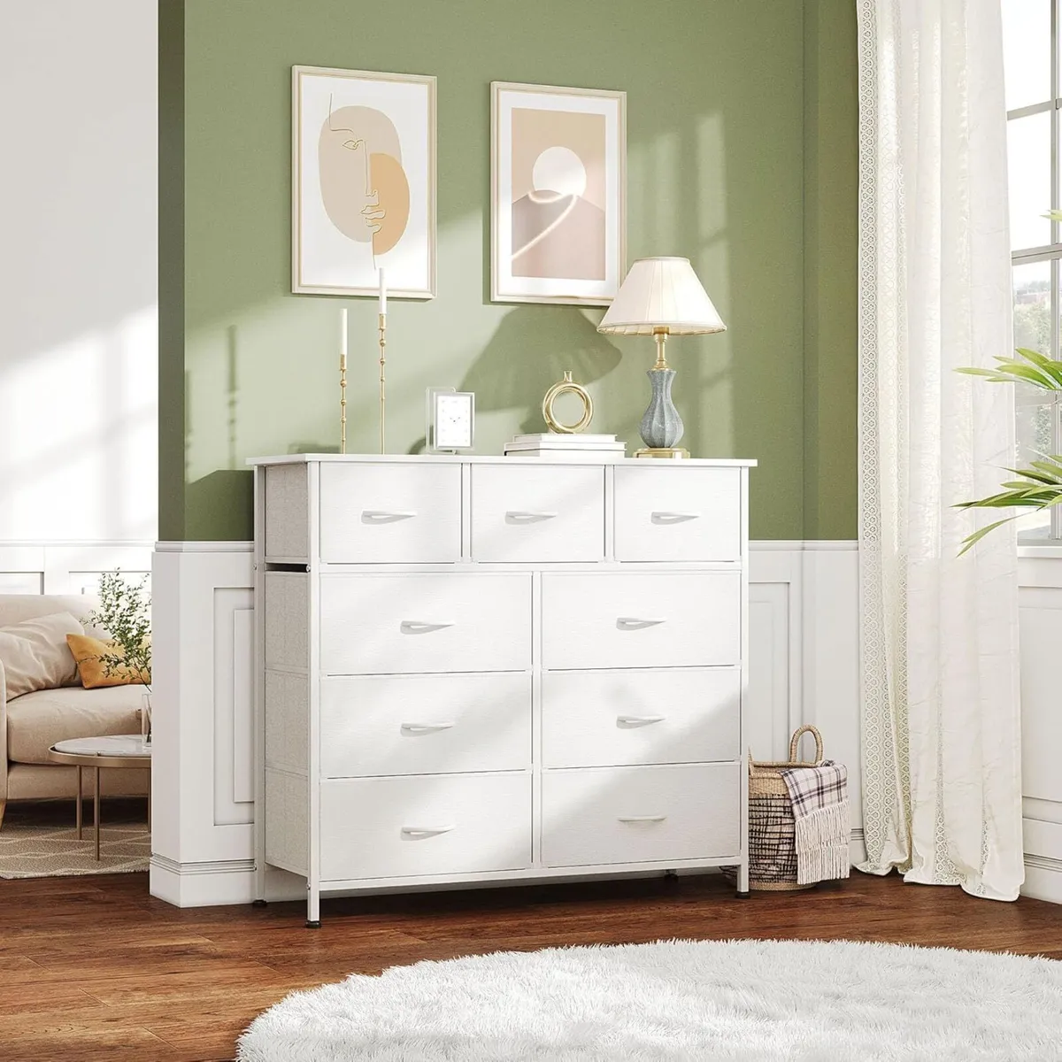 Chest of Drawers Dresser for Bedroom with 9 - Image 3