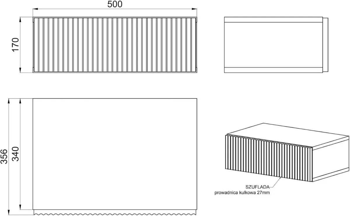 Nolie Wall-Mounted Nightstand Japandi Style Oak - Image 3