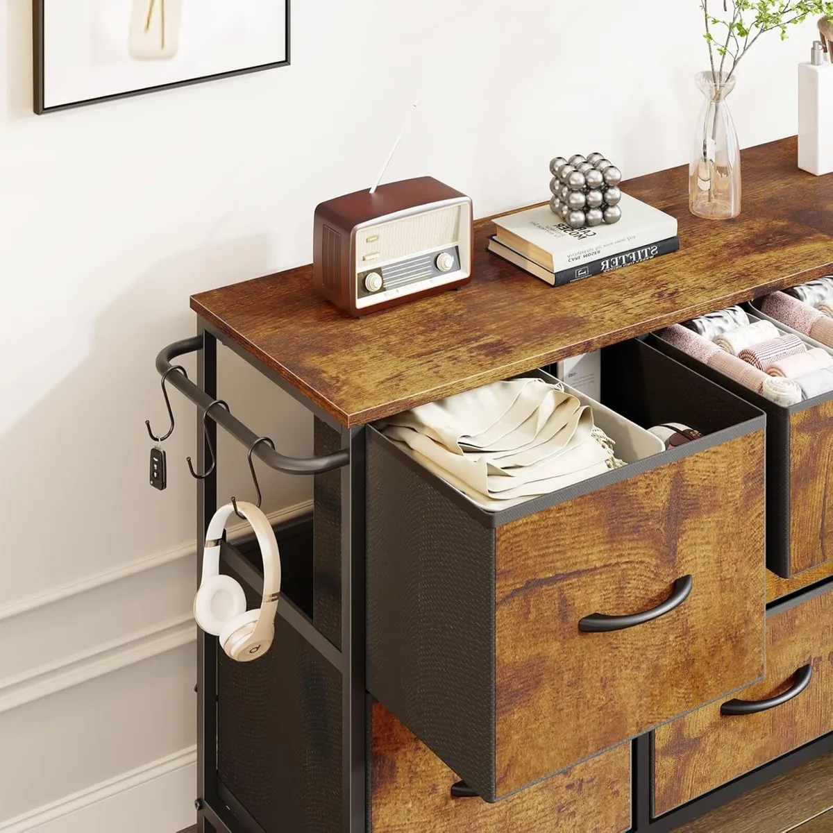 Chest of Drawers Bedroom - Hallway Rustic Clothes - Image 2