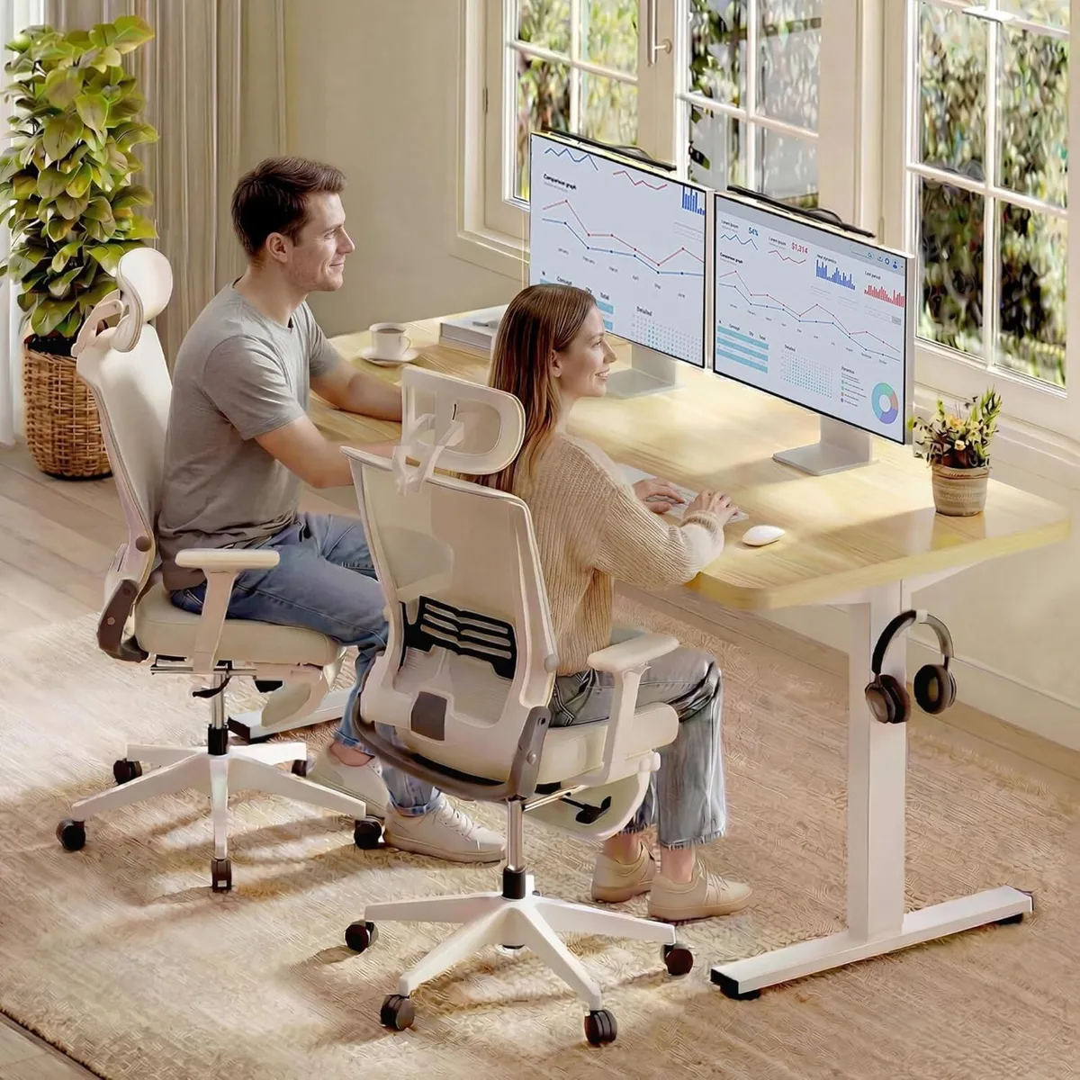 E1 ONE PIECE Electric Standing Desk Height - Image 2