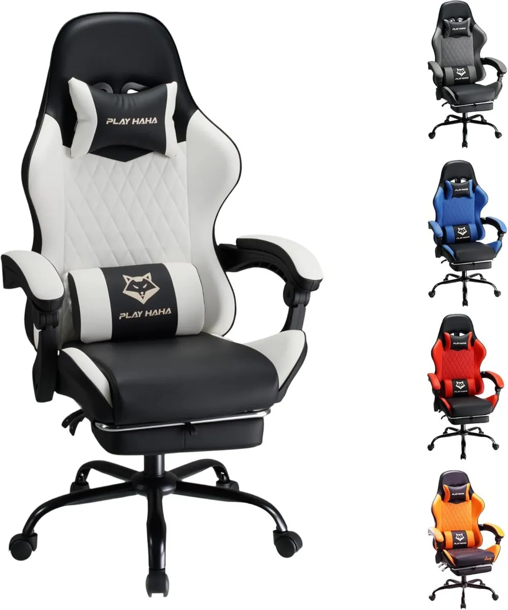 Gaming Chair Ergonomic Reclining Seat With - Image 1