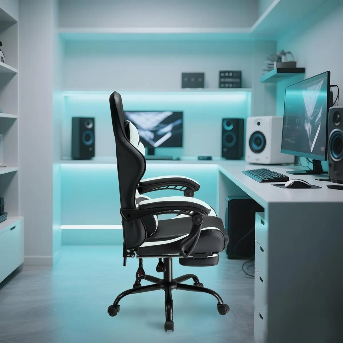 Gaming Chair Ergonomic Reclining Seat With - Image 2