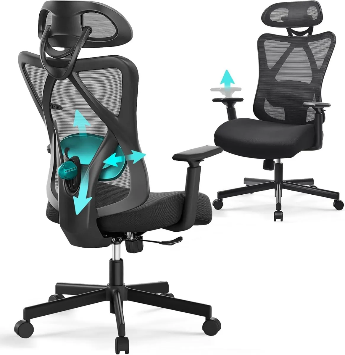 Ergonomic Office Chair with Adjustable Lumbar - Image 1