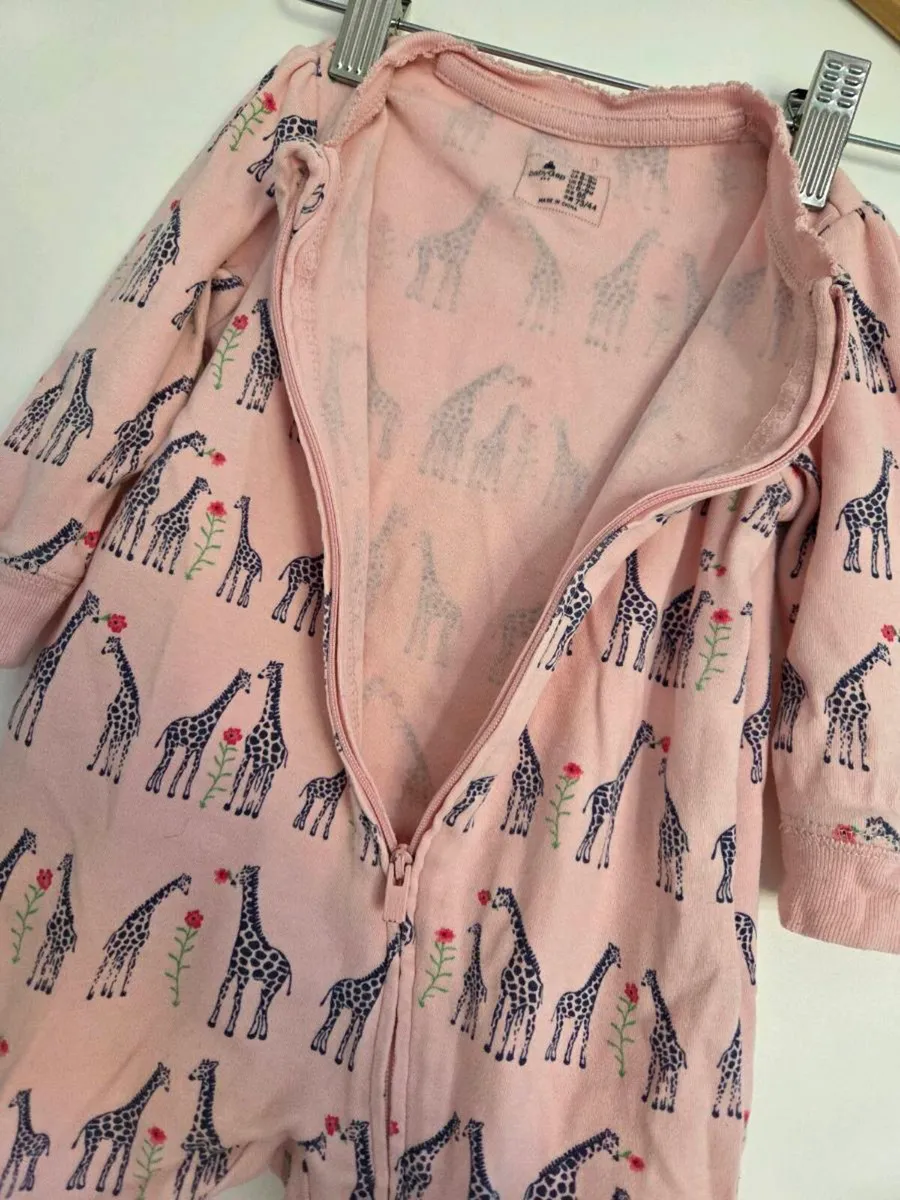 6-9m, Baby Gap Zip Up Sleepsuit - Image 3