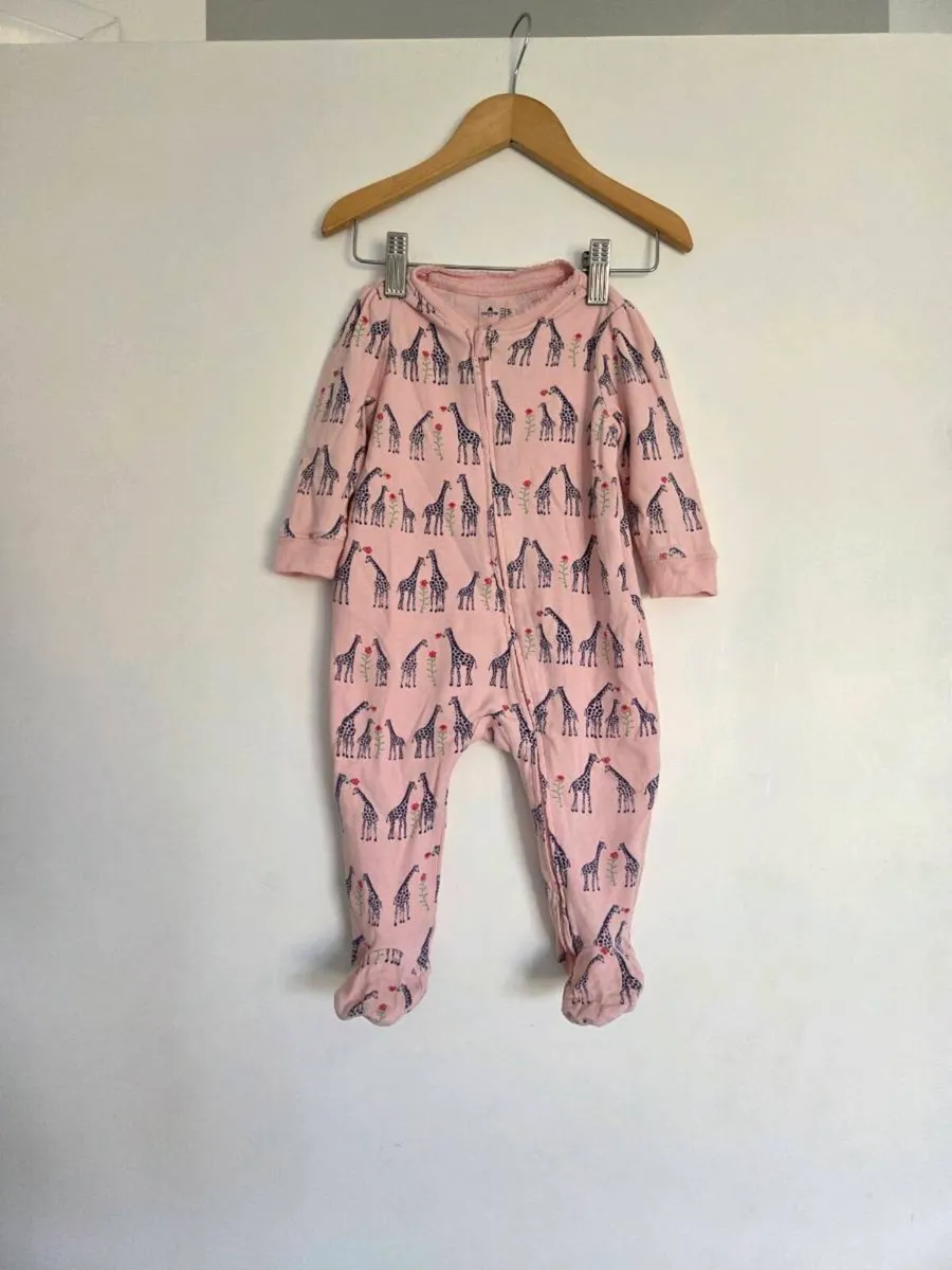 6-9m, Baby Gap Zip Up Sleepsuit - Image 1