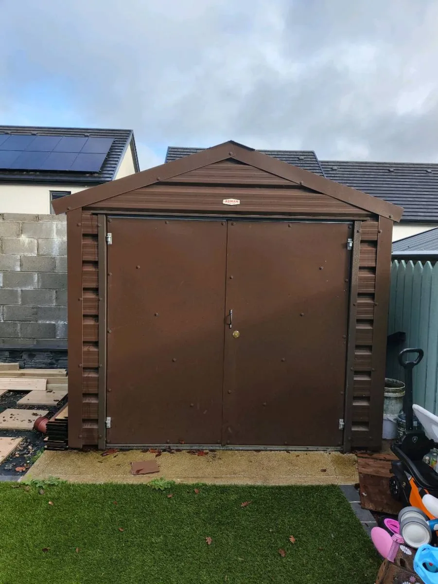 Adman Steel Shed 8x7ft - Image 1