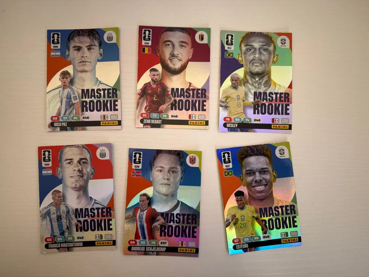 Master Rookie Football Cards