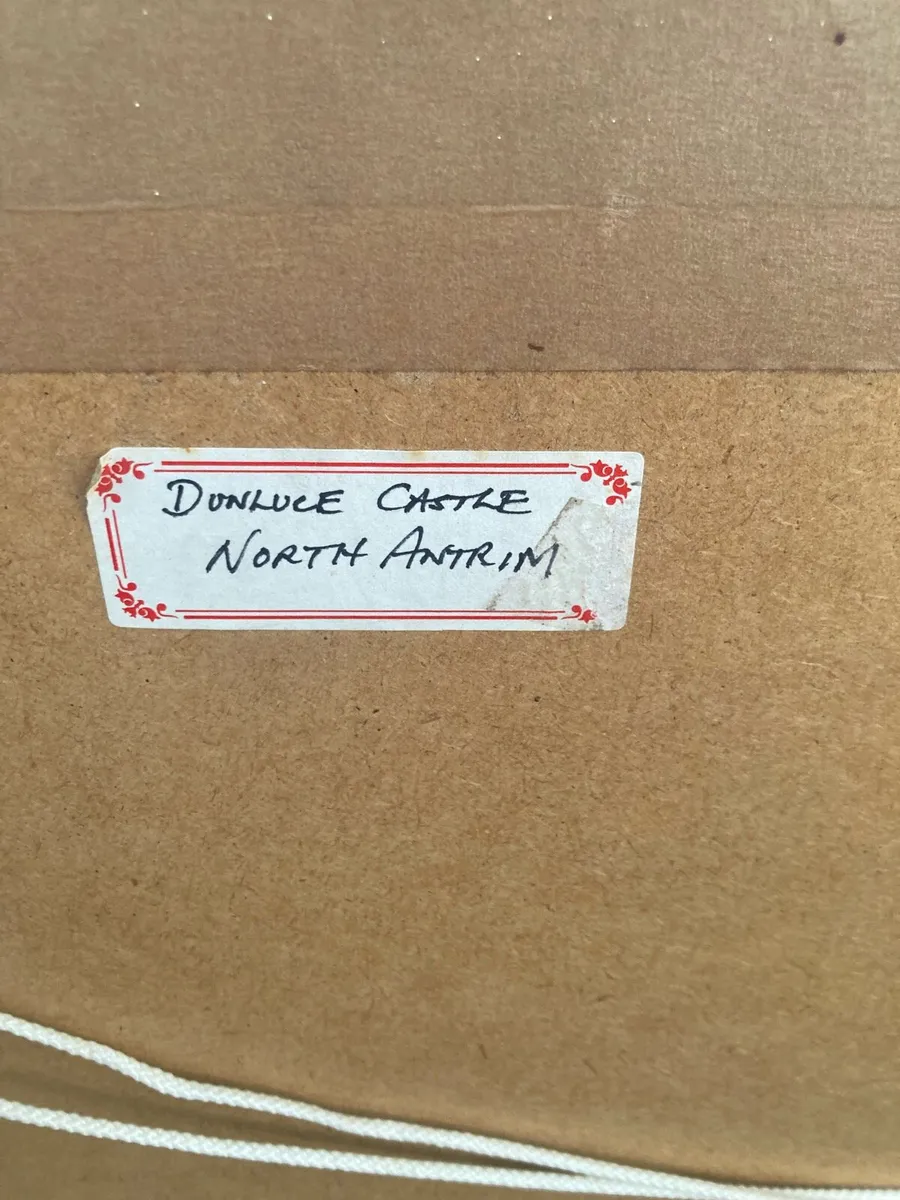 Oil painting dunluce castle free postage - Image 4