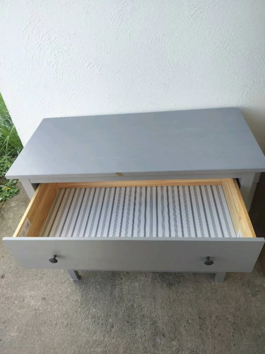 Chest of 3 drawers Hemnes grey - Image 2