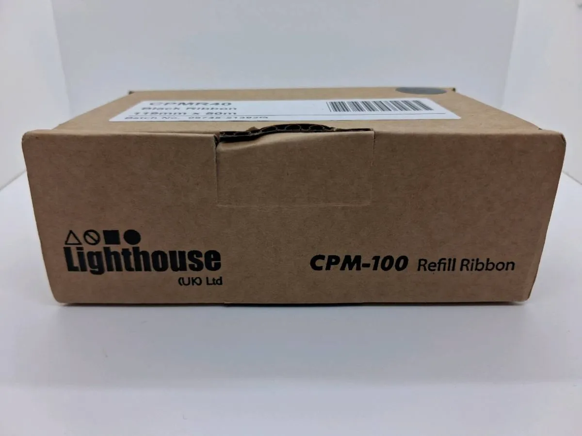 Postage - 2 x Lighthouse CPM 100 Black Ribbon Refi - Image 2