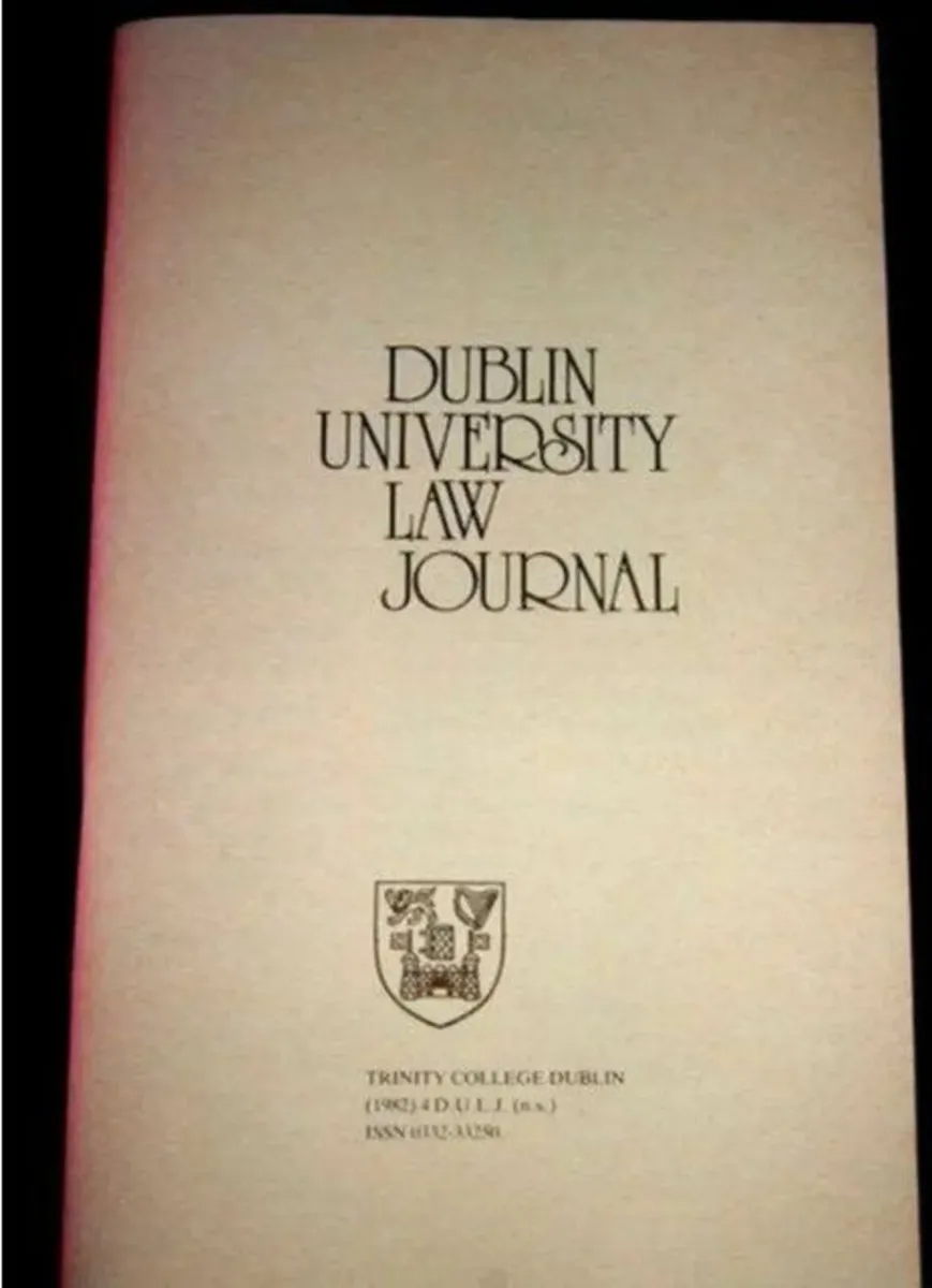 Vintage 'Dublin University Law Journal' (DULJ)1982 - Image 3