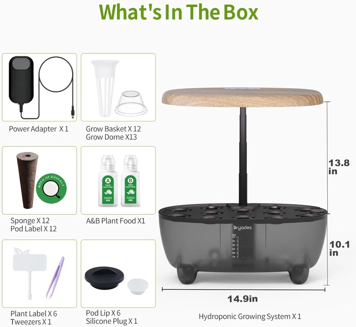 Hydroponic Growing System Kit 12 Pods Smart Herb - Image 2