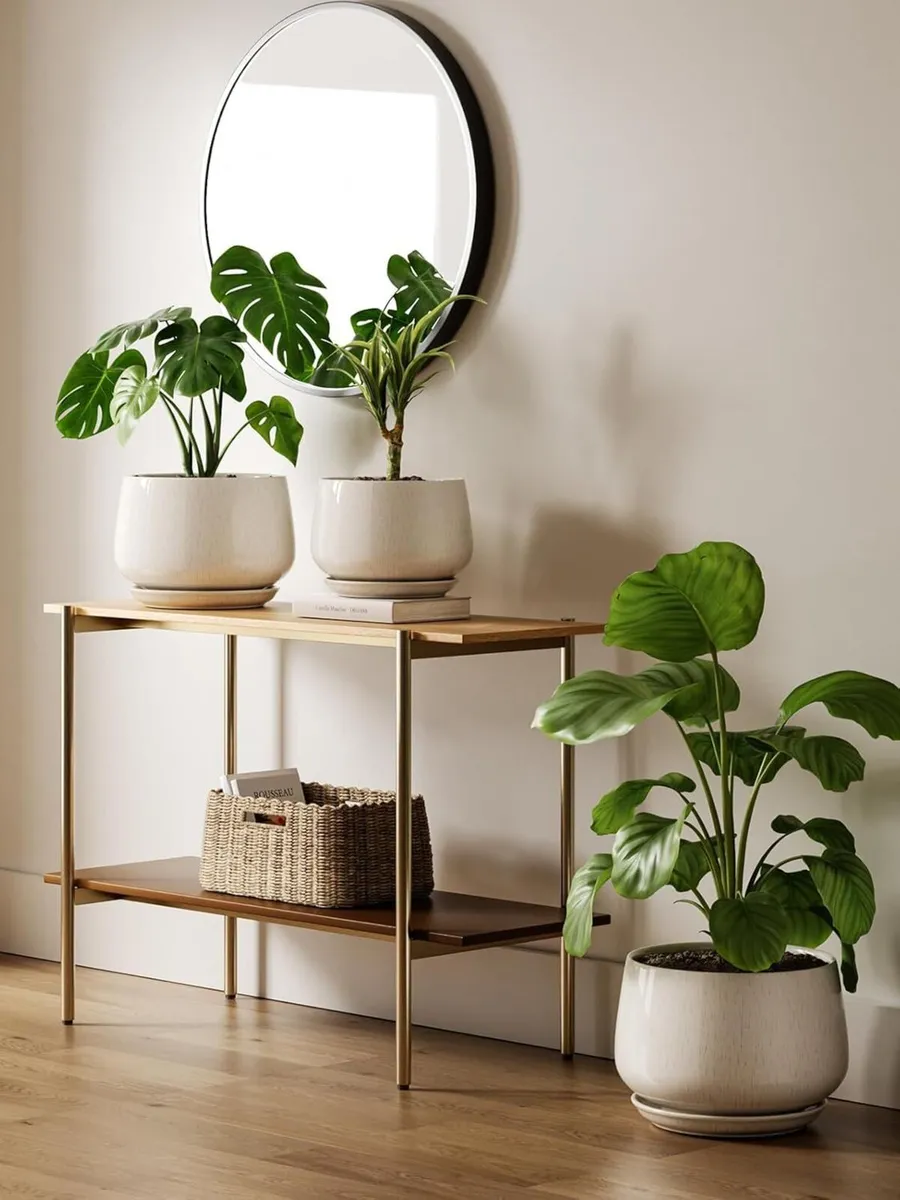 Ceramic Plant Pots 30 cm Pot Indoor with Drainage - Image 4