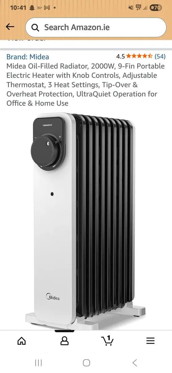 Oil filled radiator - Image 1