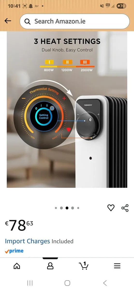 Oil filled radiator - Image 3