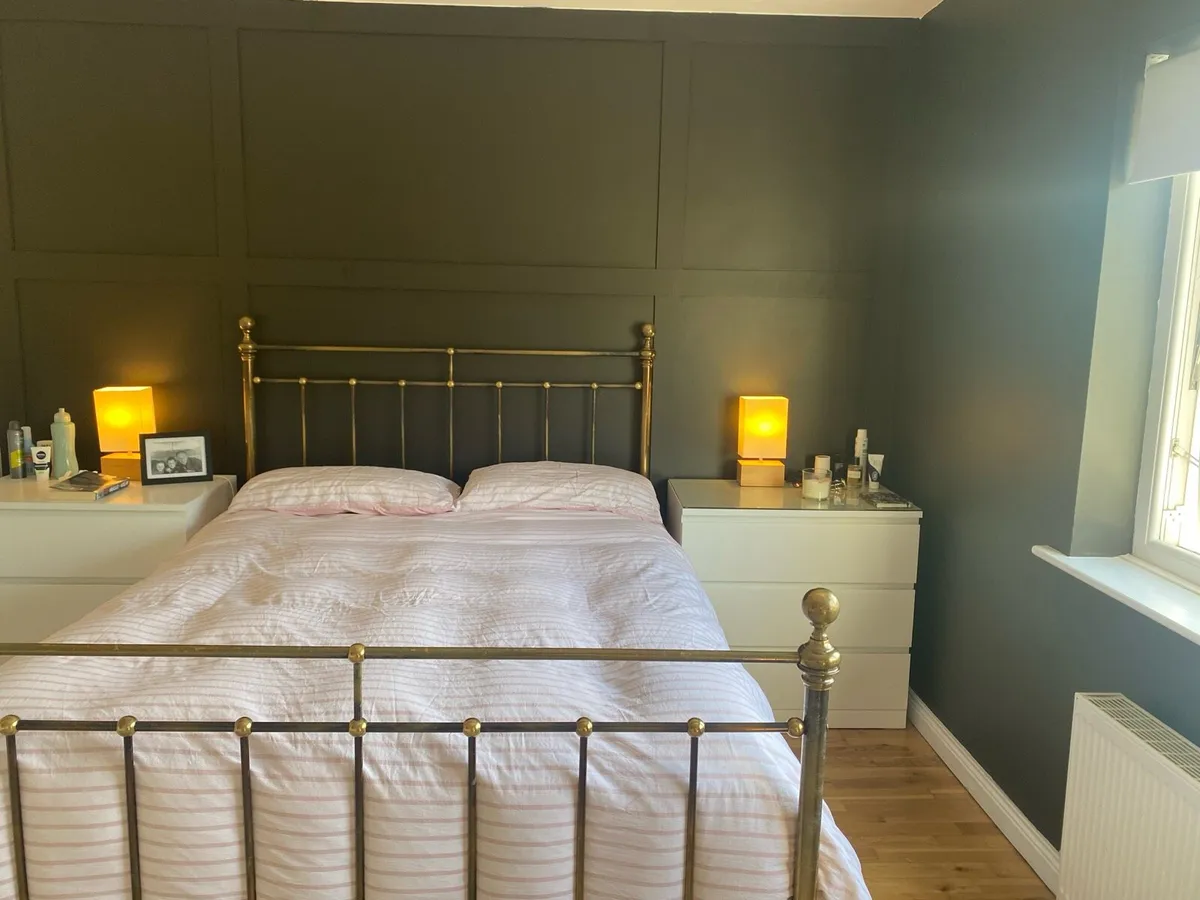 King Size Brass Bed (Caseys) - Image 1