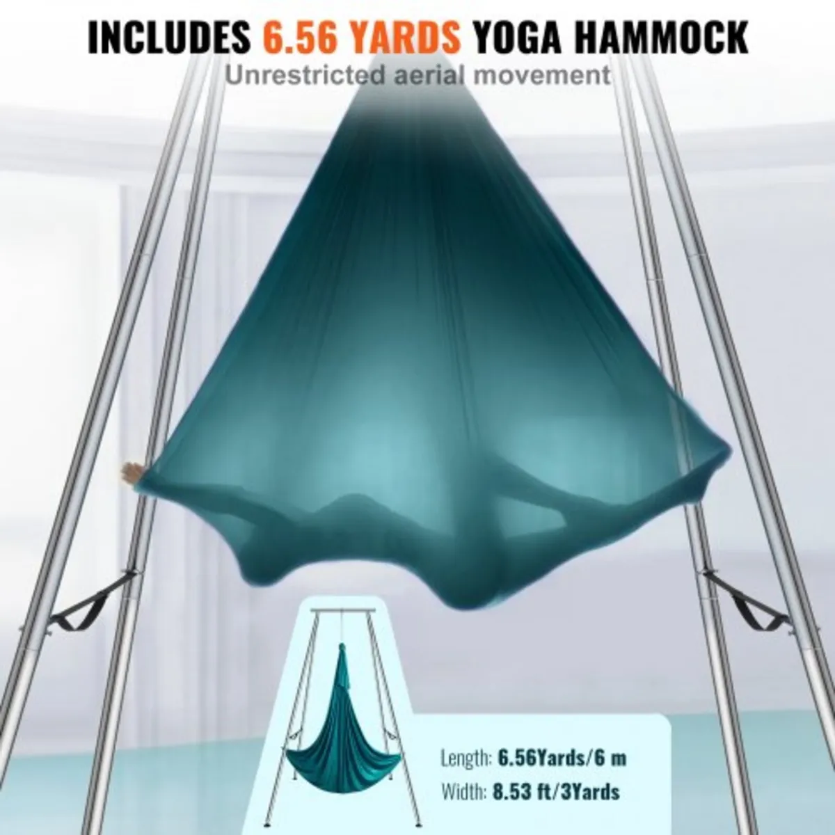 Aerial Yoga Frame & Yoga Hammock, 9.67 ft Height P - Image 2