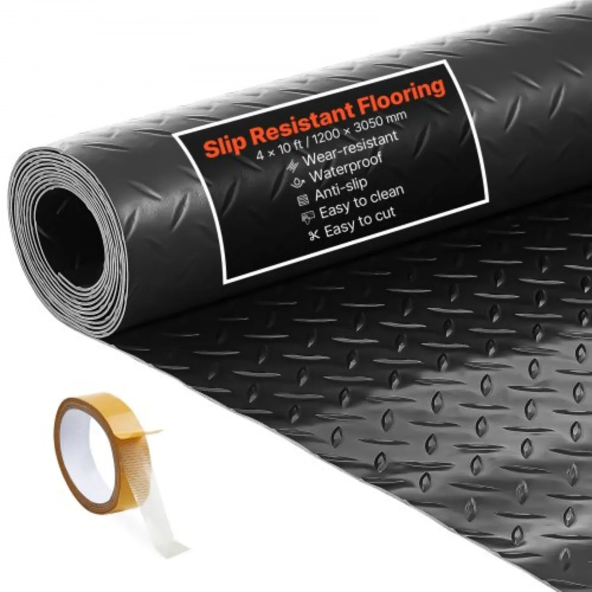 Garage Floor Roll, 1.2 x 3.05 m Garage Flooring Ma - Image 1