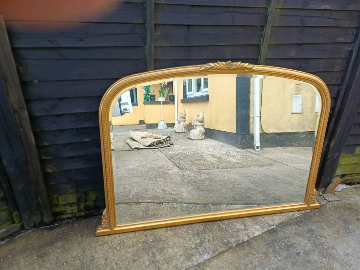 Vintage Arch Framed Beaded Frame Mirror - Image 3