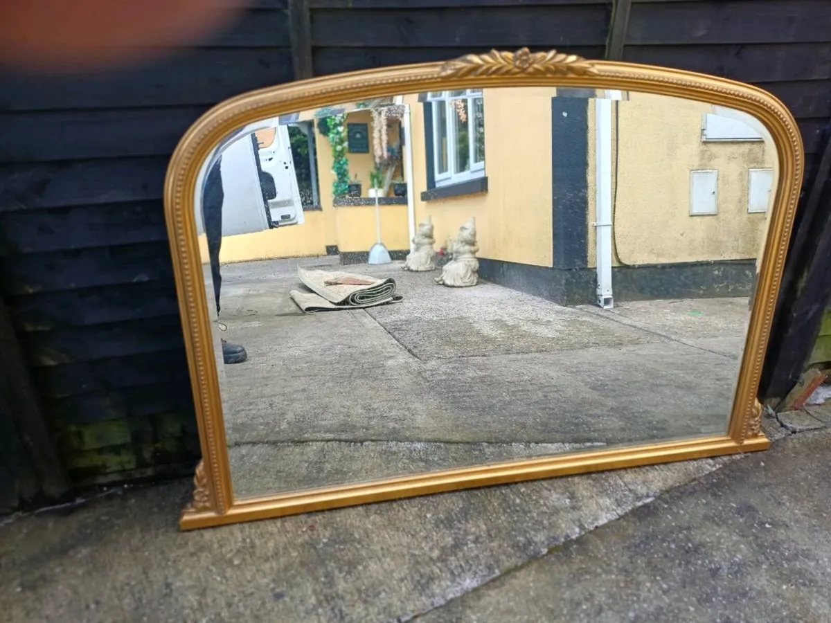 Vintage Arch Framed Beaded Frame Mirror - Image 1