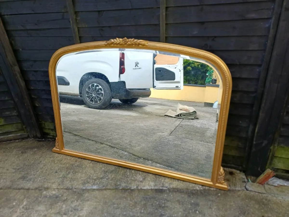 Vintage Arch Framed Beaded Frame Mirror - Image 2