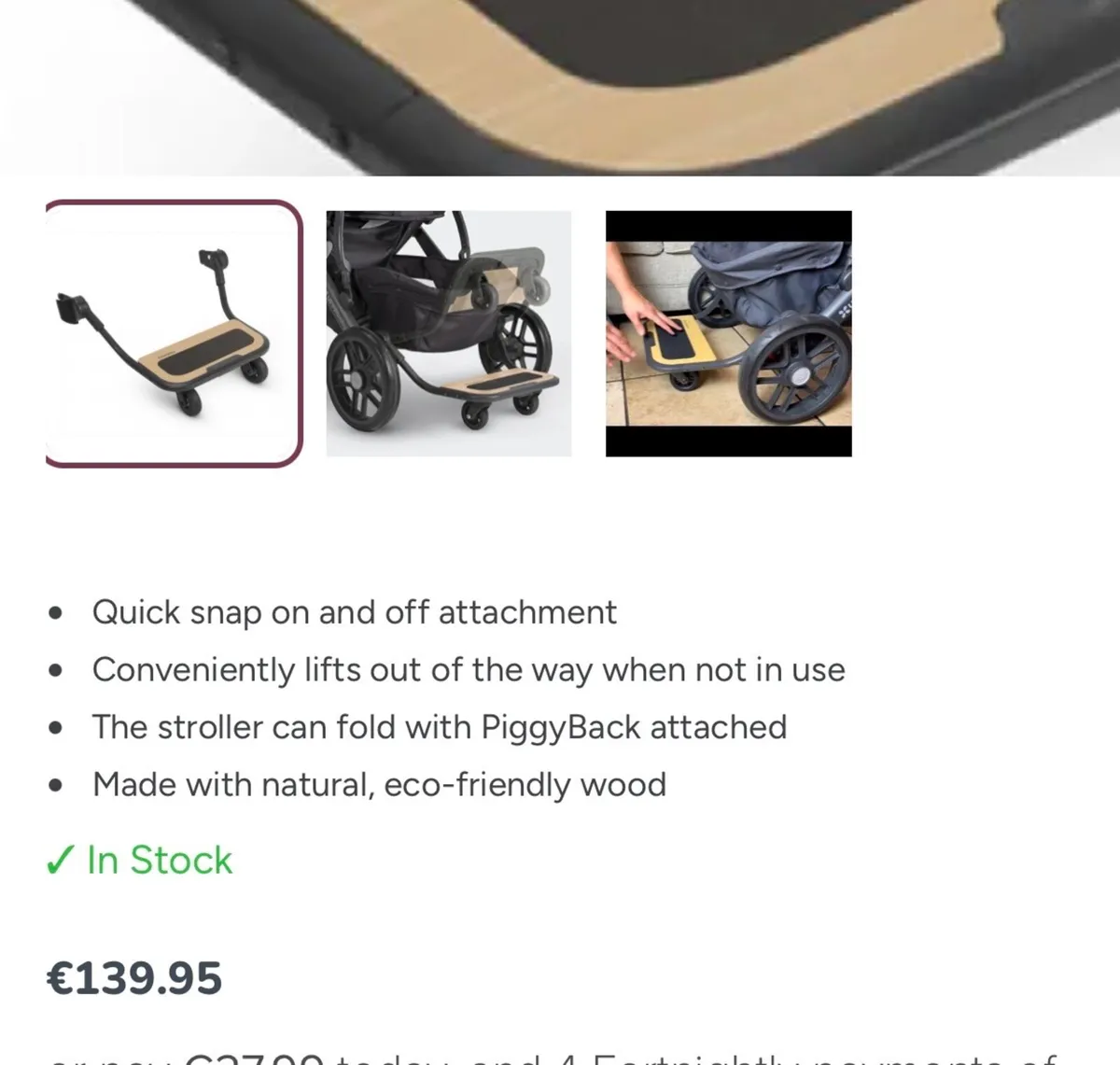 Uppababy buggy board