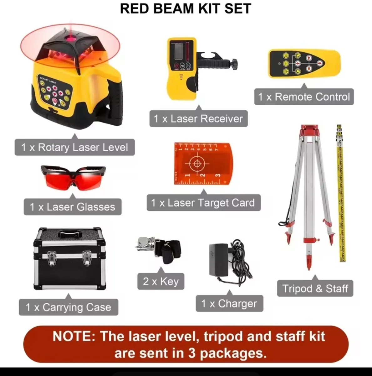 360 Rotation Laser Level Auto Self-Leveling - Image 1